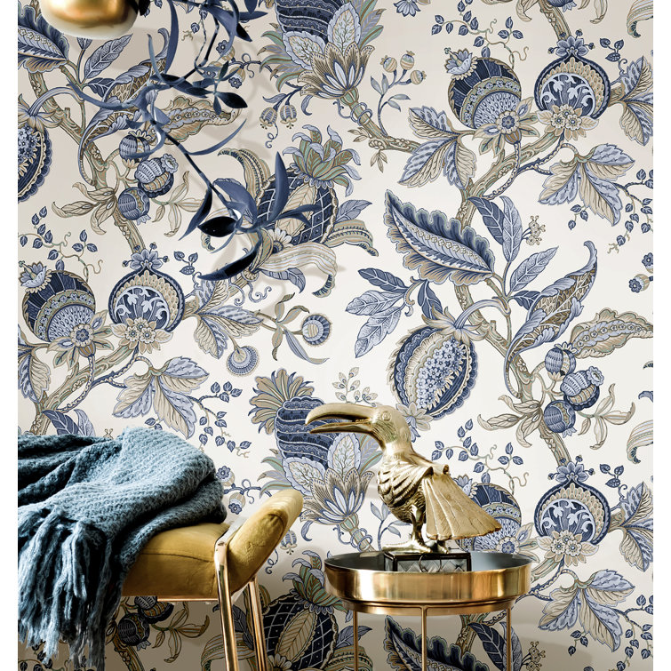 Galerie Wallcoverings Cottage Chic Botantical Floral Leaves Ecodeco